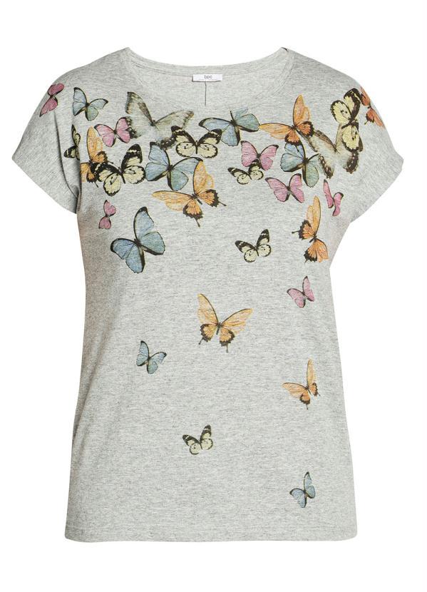 bonprix - Blusa Básica Estampada Mescla 7