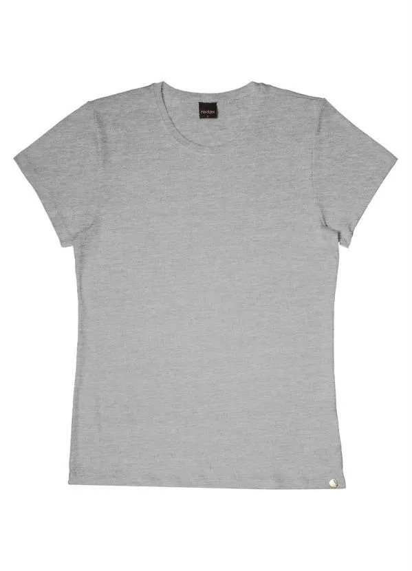 Rovitex - Blusa Básica Feminina Cinza 3