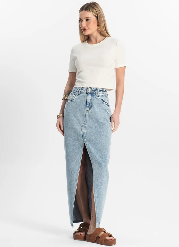 Rovitex - Blusa Básica Feminina Cotton Leve Bege 3