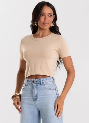 Rovitex - Blusa Básica Feminina Cotton Leve Marrom - ROVITEX