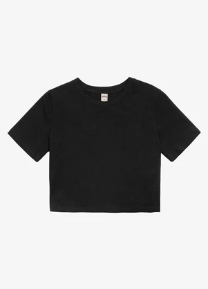 Rovitex - Blusa Básica Feminina Cotton Leve Preto - ROVITEX