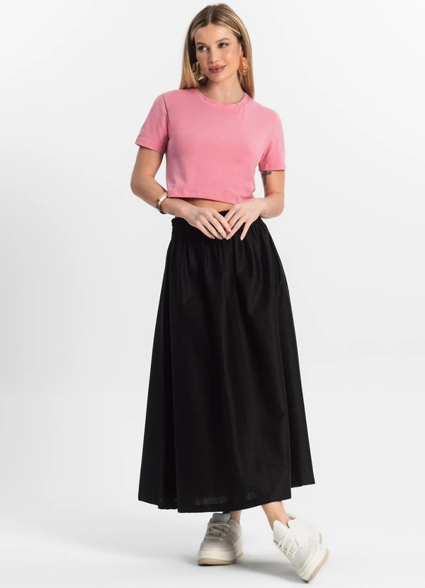 Rovitex - Blusa Básica Feminina Cotton Leve Rosa 3