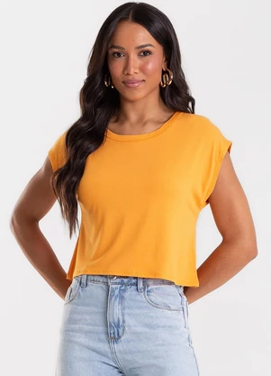 Rovitex - Blusa Básica Feminina Viscotorcion Marrom - ROVITEX