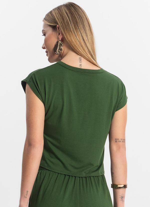 Rovitex - Blusa Básica Feminina Viscotorcion Verde 2