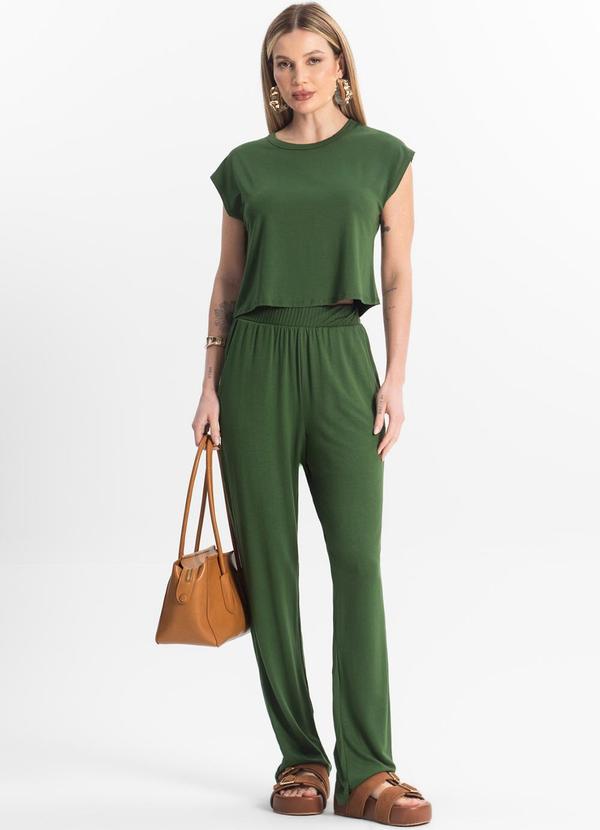 Rovitex - Blusa Básica Feminina Viscotorcion Verde 1