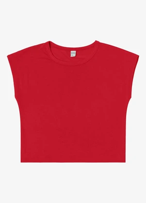 Rovitex - Blusa Básica Feminina Viscotorcion Vermelho - ROVITEX