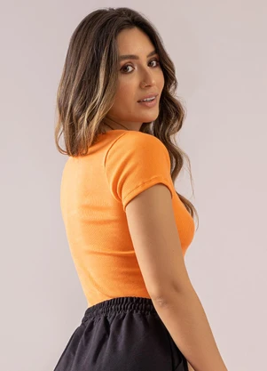 Just Basic - Blusa Básica Laranja - JUST BASIC