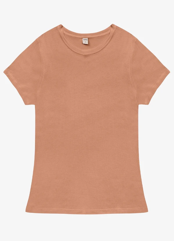 Rovitex - Blusa Básica Visco Tricot Marrom