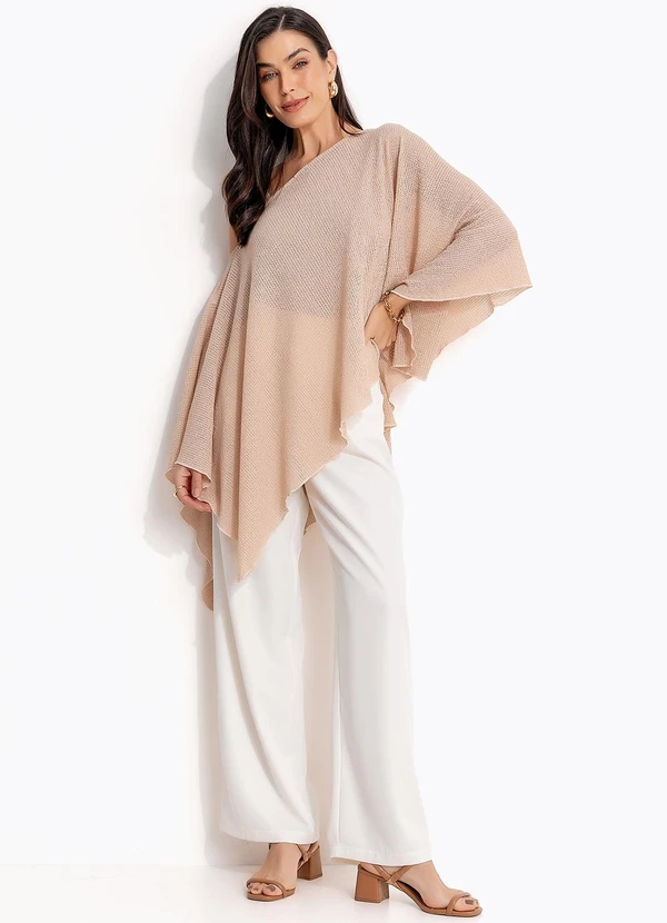 Quintess - Blusa Bege em Malha Anarruga 5