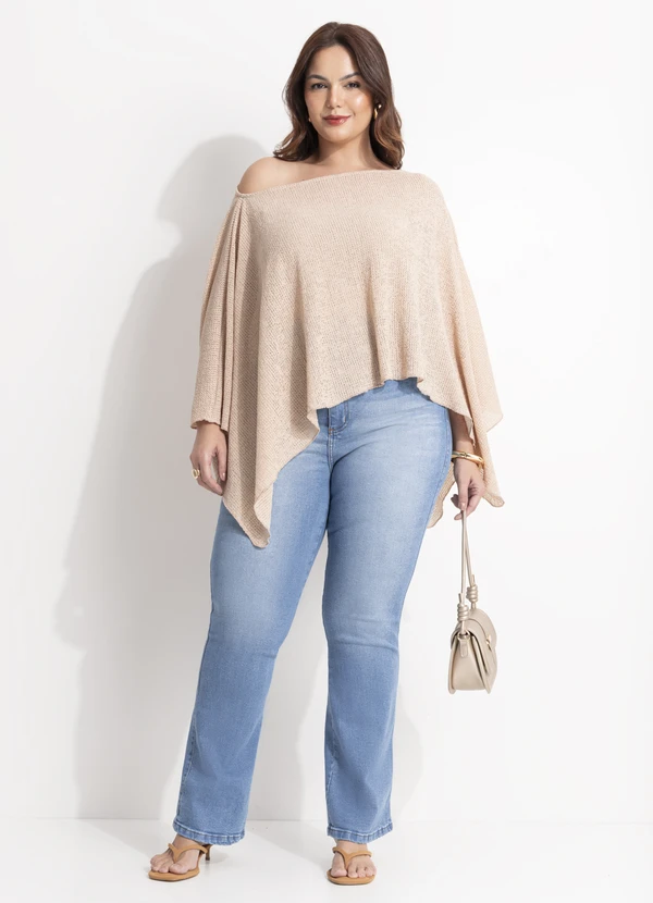 Quintess - Blusa Bege em Malha Anarruga 3