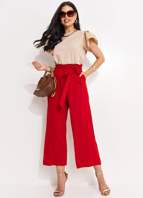 Quintess - Blusa Bege em Malha de Algodão 6