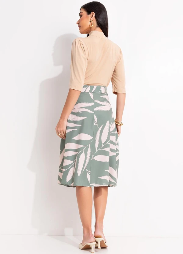 Quintess - Blusa Bege em Malha de Viscose 5