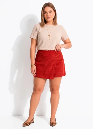 Quintess - Blusa Bege em Malha Tweed - QUINTESS