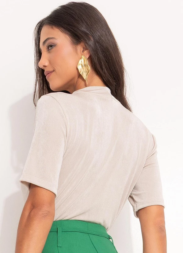 Quintess - Blusa Bege em Malha 5