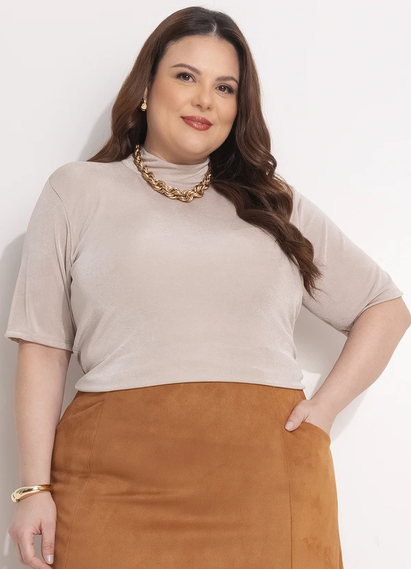 Quintess - Blusa Bege em Malha 8