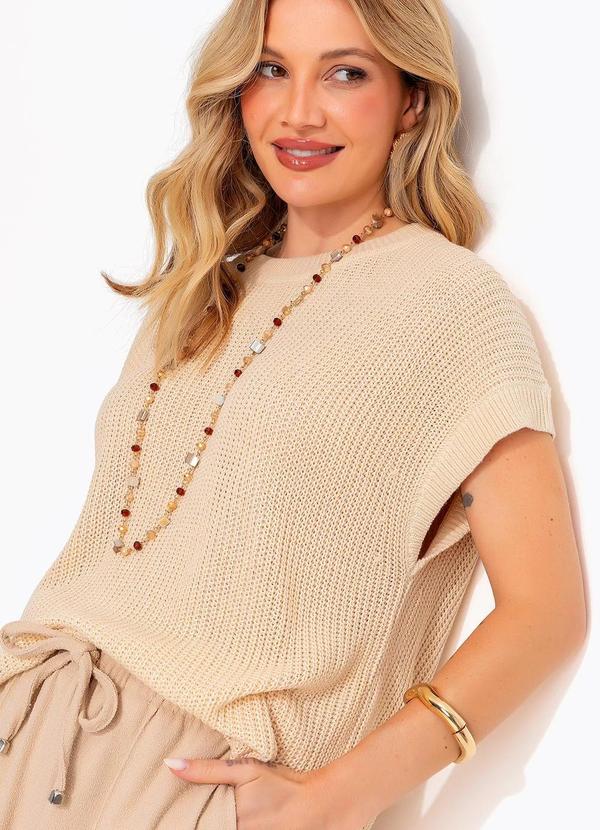 Blusa (Bege) em Tric�
