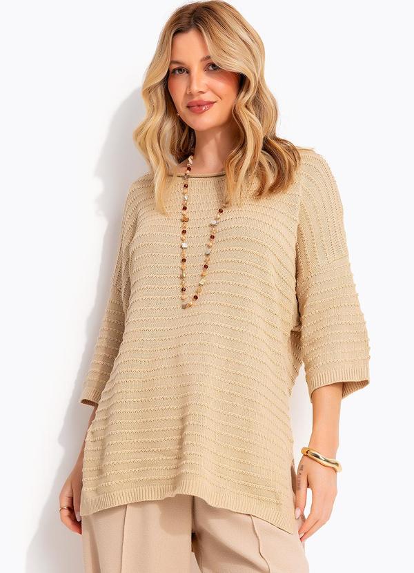 Blusa Bege Tricot