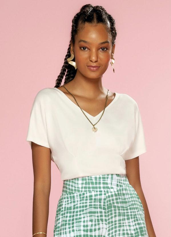 Marialícia - Blusa Bege