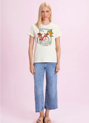Angel - Blusa Bicicleta/Morango Bege - ANGEL