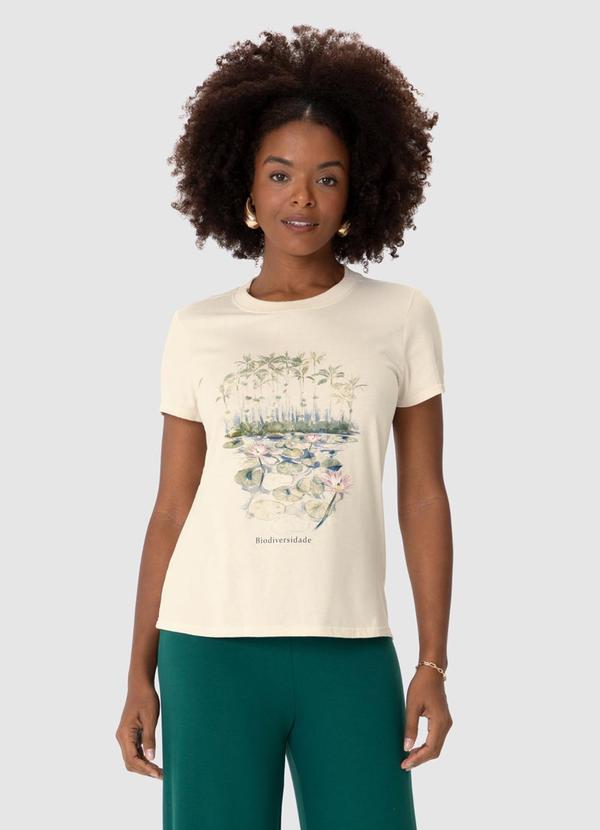 Malwee - Blusa Biodiversidade Bege