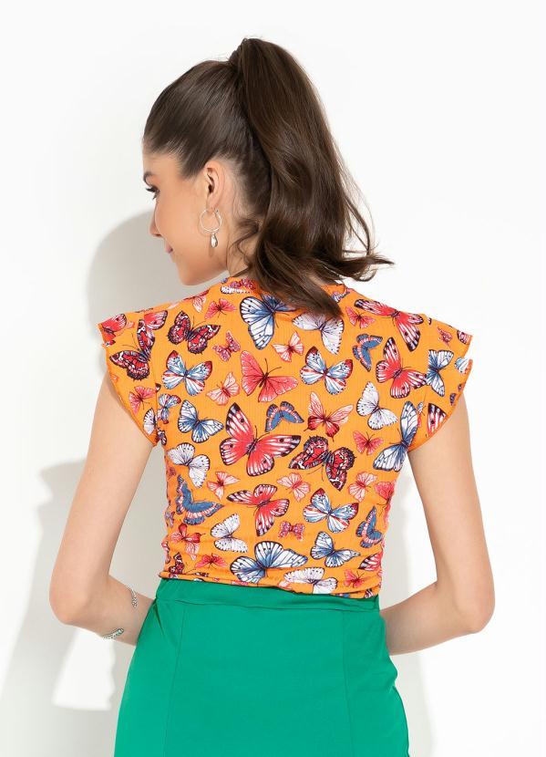 Rosalie - Blusa Borboletas com Babado 2