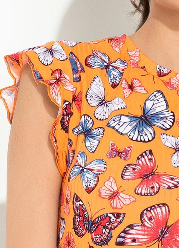 Rosalie - Blusa Borboletas com Babado 3