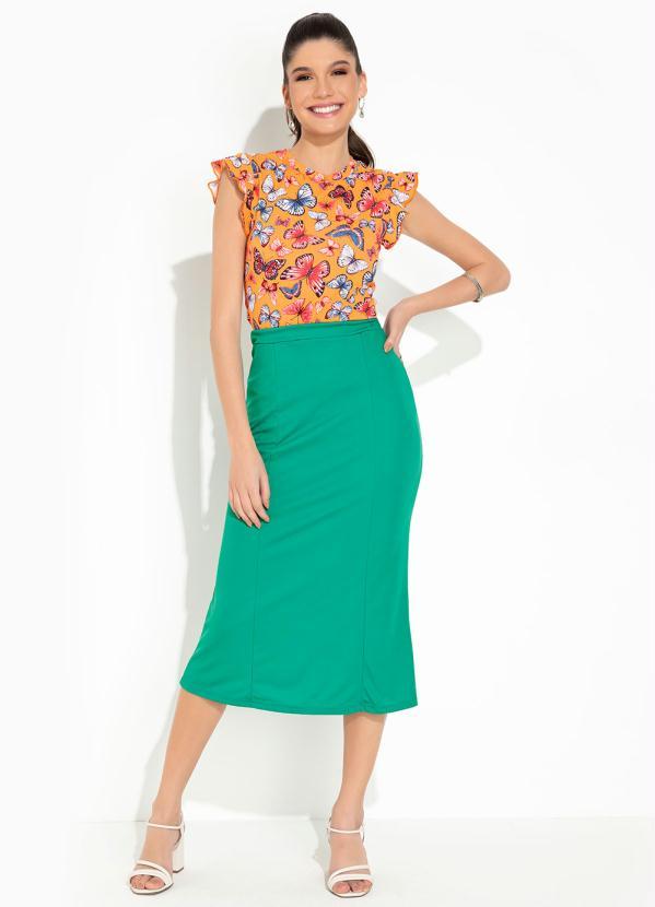 Rosalie - Blusa Borboletas com Babado 4