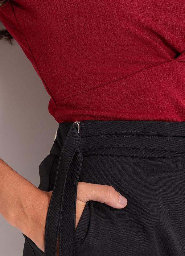 Quintess - Blusa Bordô em Malha Crepe 6