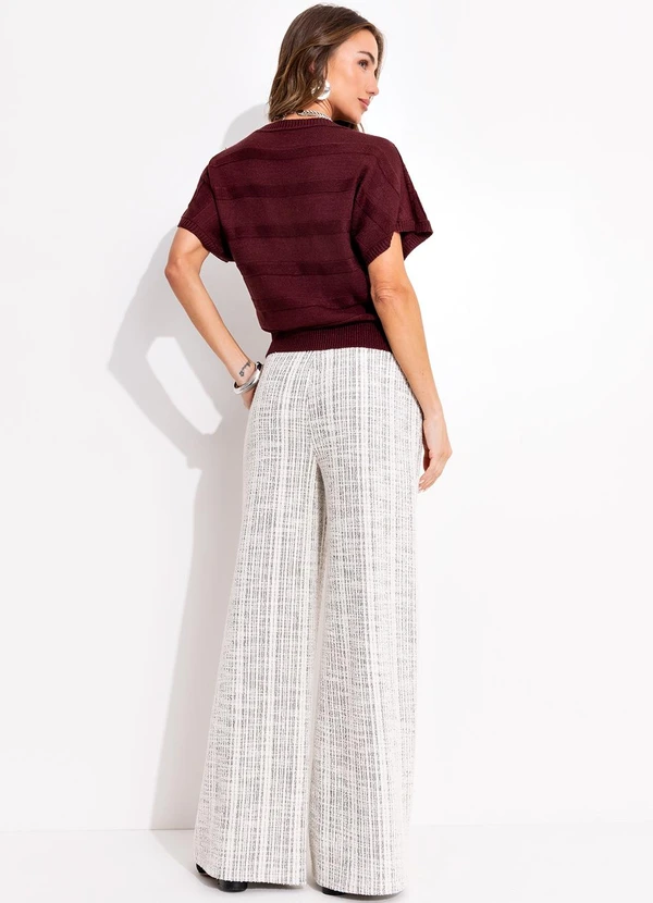 Quintess - Blusa Bordô em Tricô 4