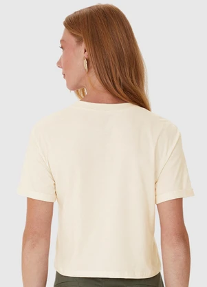 Malwee - Blusa Box em Malha Off White - MALWEE