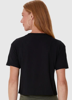 Malwee - Blusa Box em Malha Preto - MALWEE