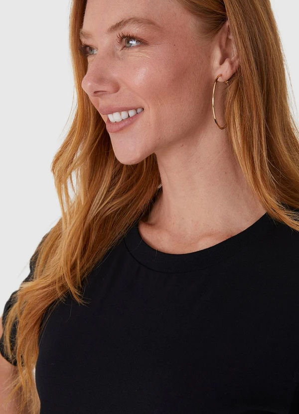 Malwee - Blusa Box em Malha Preto 5