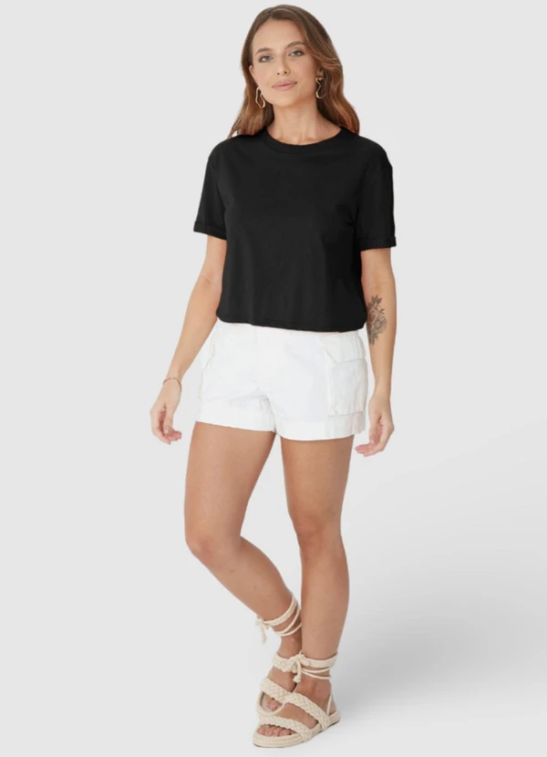 Malwee - Blusa Box em Malha Preto 6
