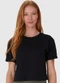 Malwee - Blusa Box em Malha Off White - variação: Preto
