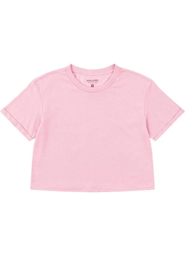Malwee - Blusa Box em Malha Rosa Claro 3