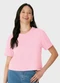 Malwee - Blusa Box em Malha Off White - variação: Rosa Claro
