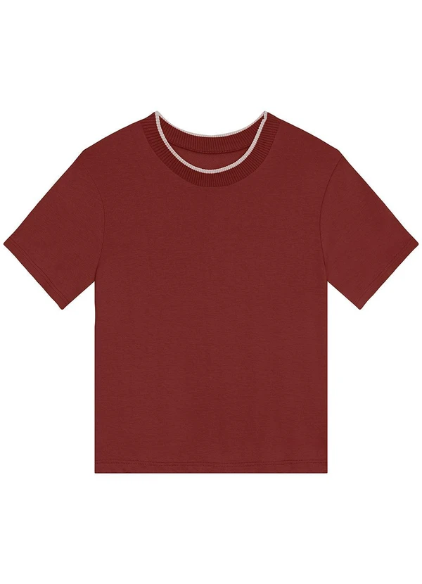 Malwee - Blusa Box em Moletinho Bordô 3
