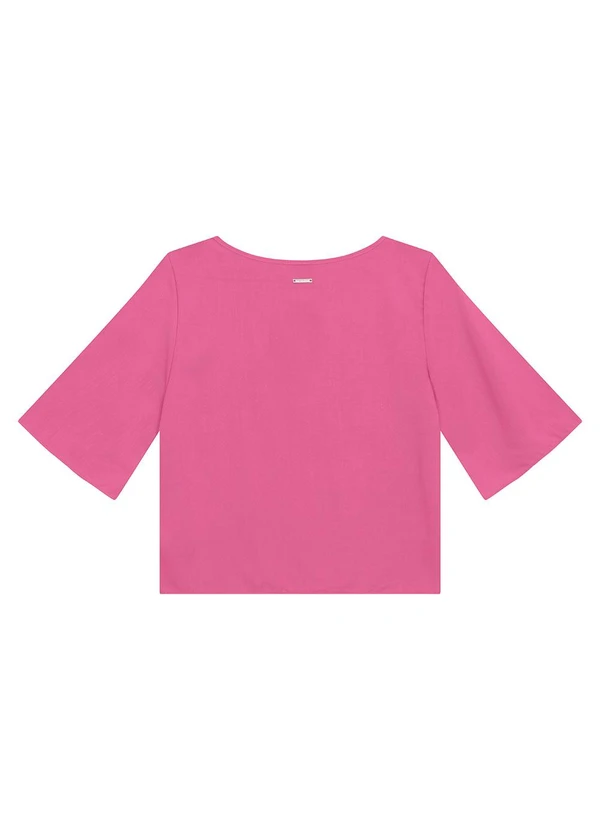 Enfim - Blusa Box em Viscose Rosa 2