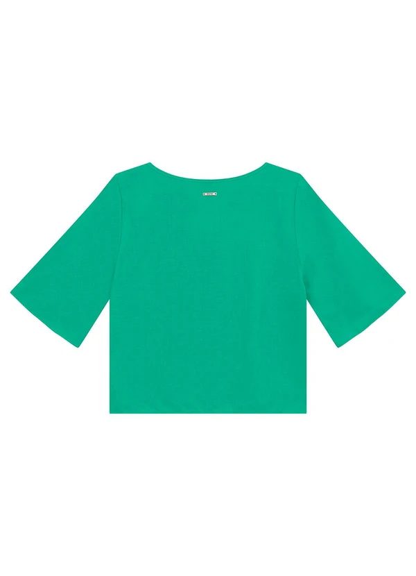 Enfim - Blusa Box em Viscose Verde Turquesa 2