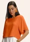 Endless - Blusa Box Manga Ampla Viscose Laranja - variação: Laranja