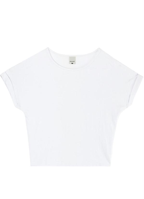 Malwee - Blusa Branca Ampla em Viscose Feminino 2
