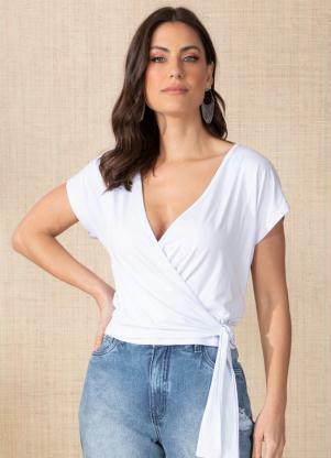 Blusa (Branca) com Amarrao