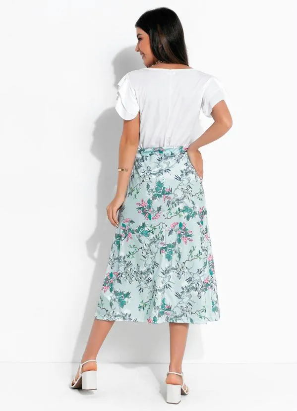 Rosalie - Blusa Branca com Babado na Manga 5