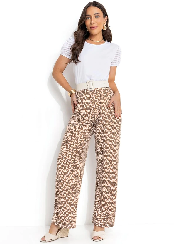 Moda Pop - Blusa Branca com Babado nas Mangas 3