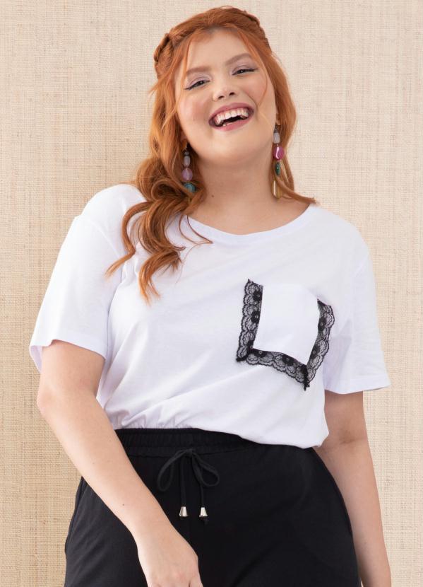 Quintess - Blusa Branca com Bolso 6