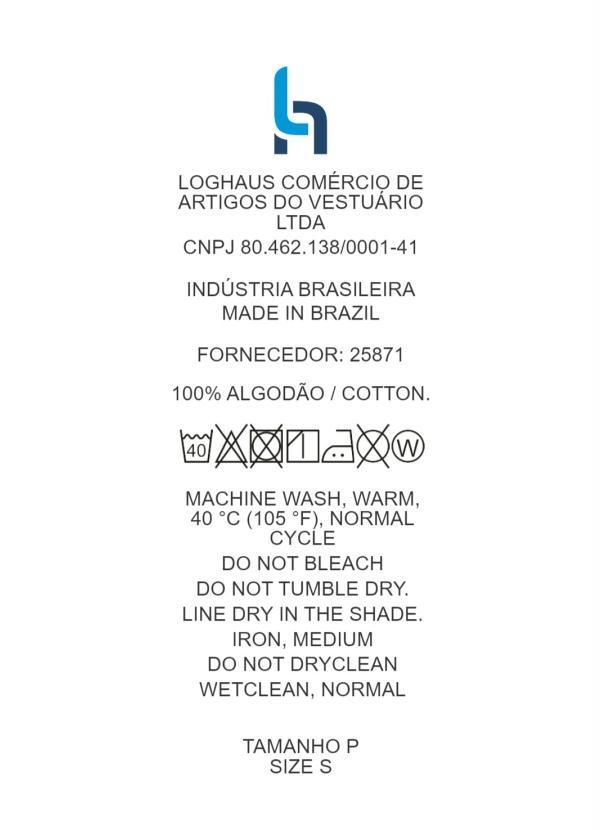 Outlet - Blusa Branca com Estampa e Mangas Curtas 8