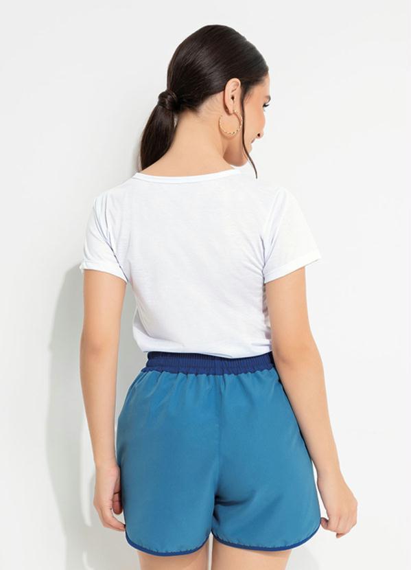 Moda Pop - Blusa Branca com Estampa Frontal 2