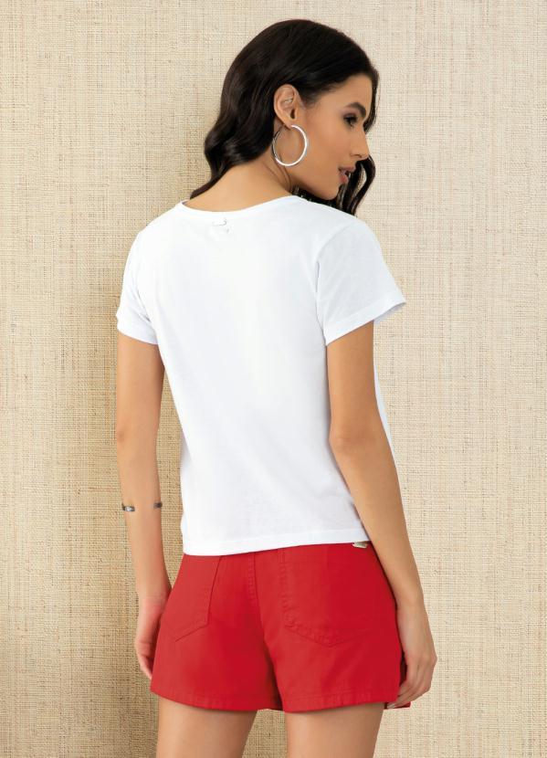 Quintess - Blusa Branca com Estampa 2