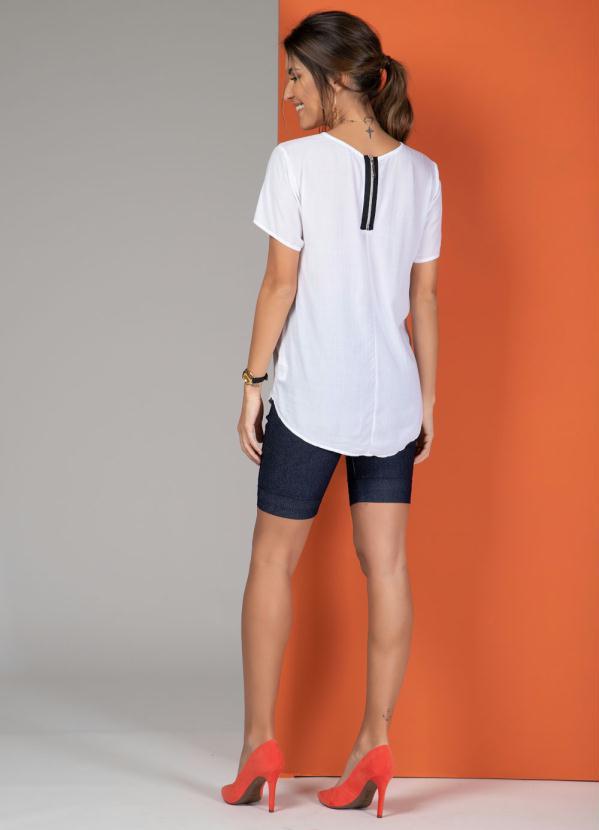Quintess - Blusa Branca com Zíper nas Costas 4