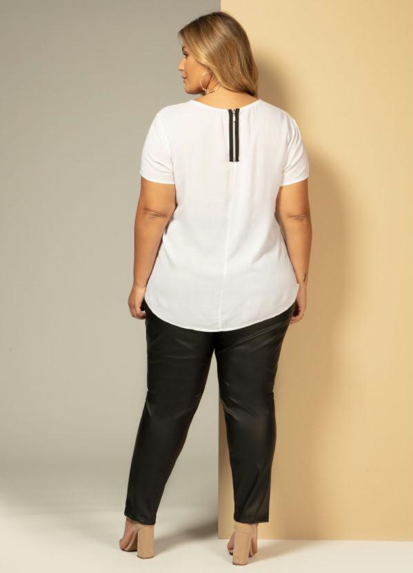 Quintess - Blusa Branca com Zíper nas Costas 8